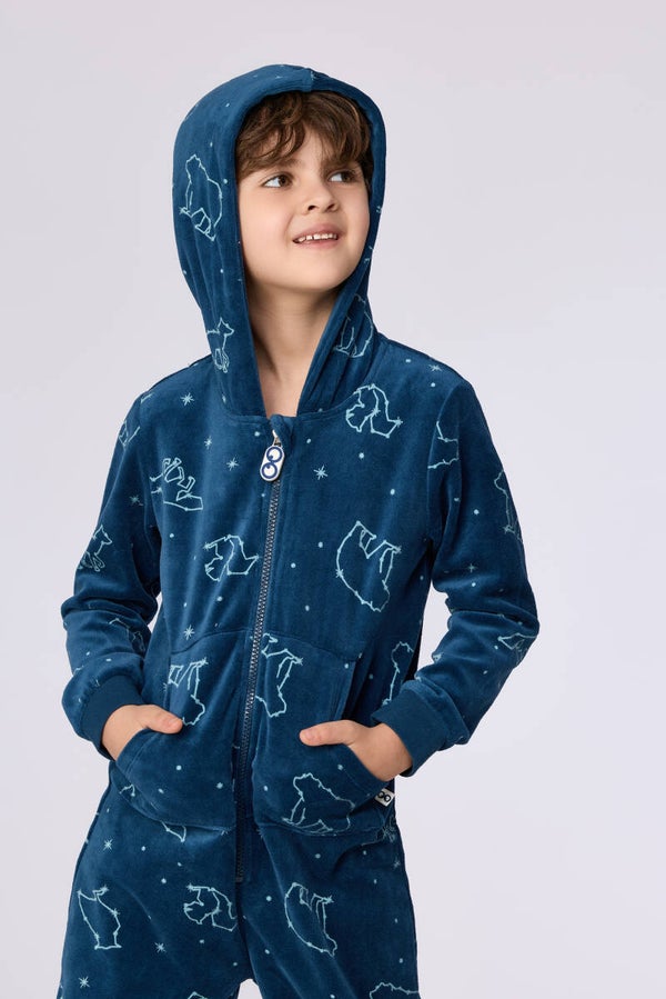 Prachtige onesie in velours, alloverprint, 6 jaar (wordt binnenkort geleverd, bestel nu reeds)