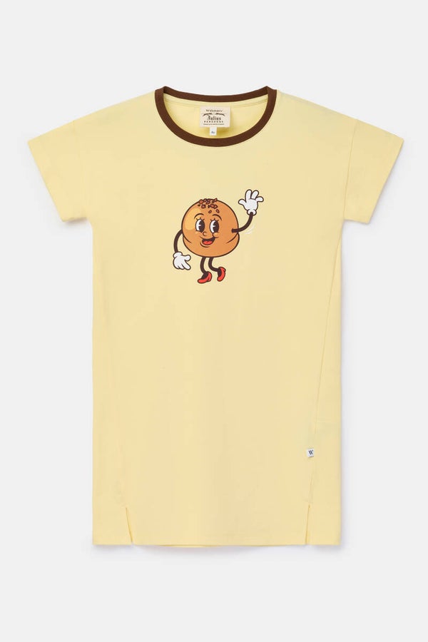 Slaapkleedje, lichtgeel, smal