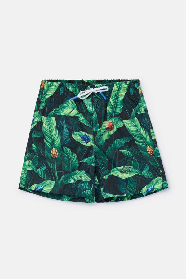 Jongens-Heren zwembroek, jungle print - 6 jaar