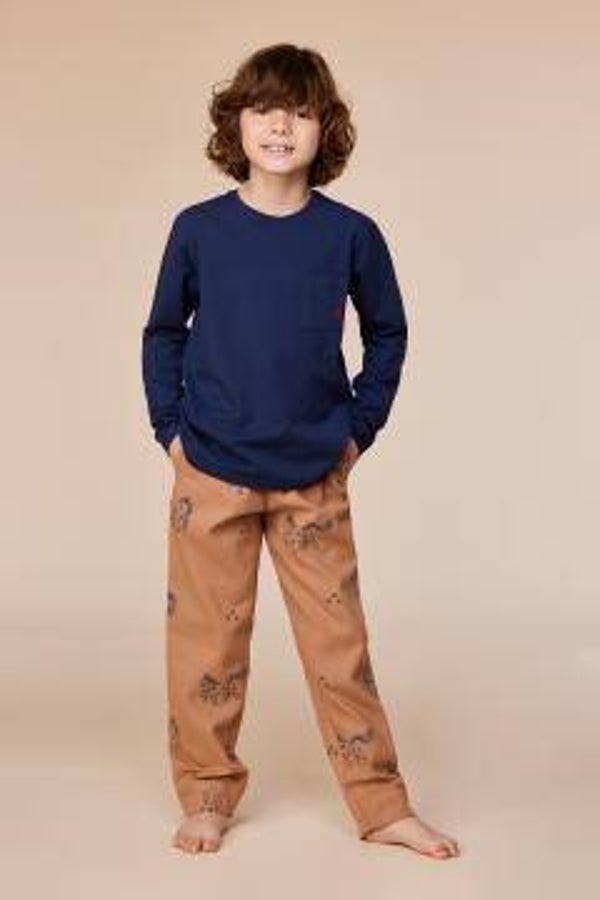 Leuke pyjama met jersey vest en flanellen broek - 16 jaar