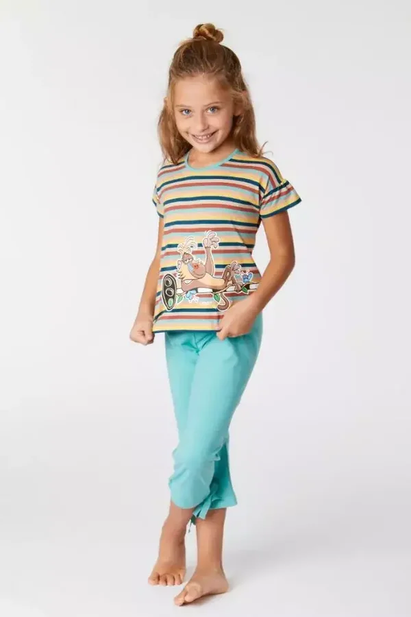 Leuke pyjama met driekwart broek, 10 jaar