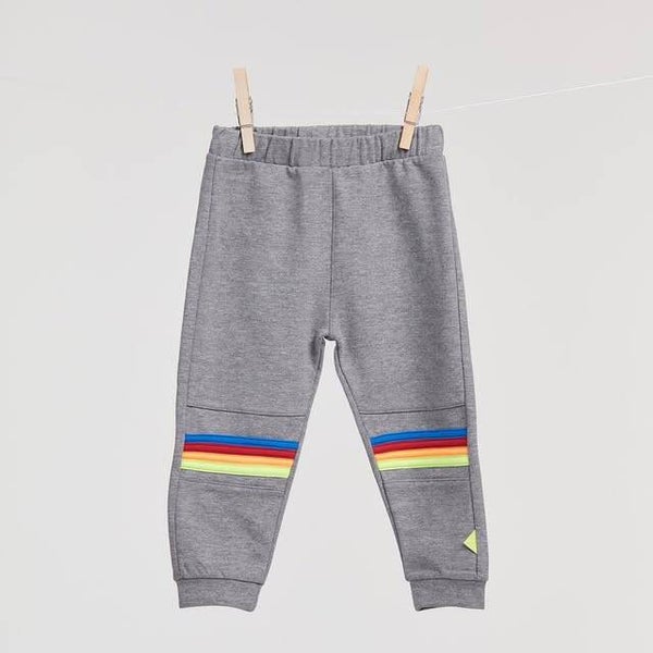 Grijze lange broek - unisex - 10 jaar
