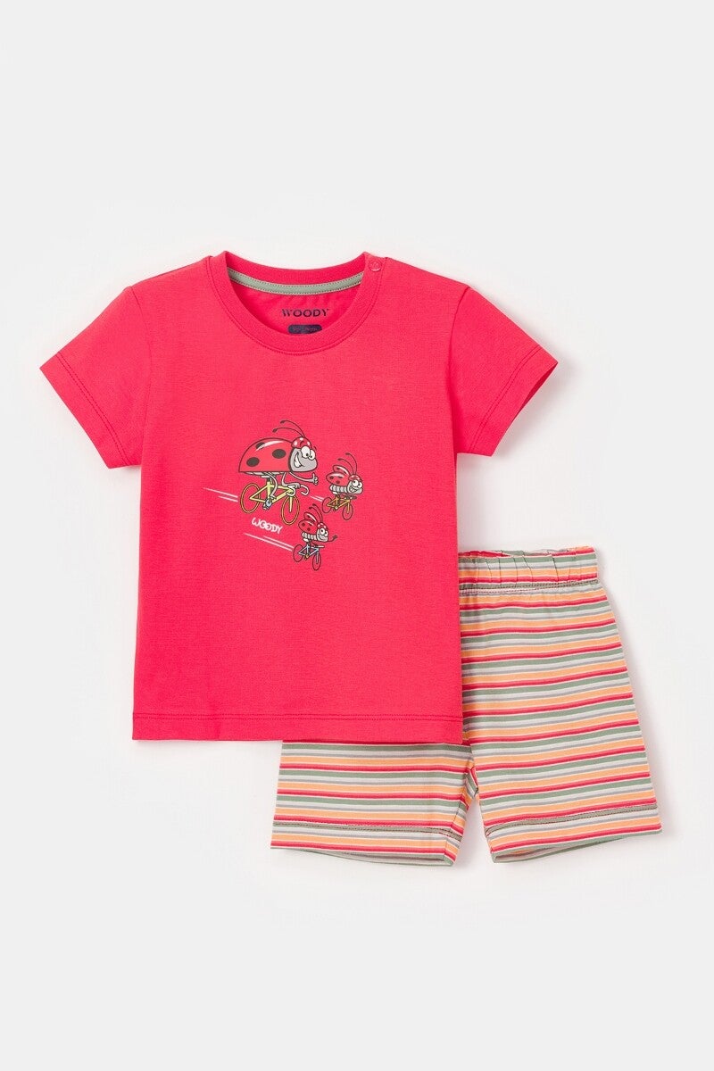 Jongens-Heren Pyjama rood, 6 jaar