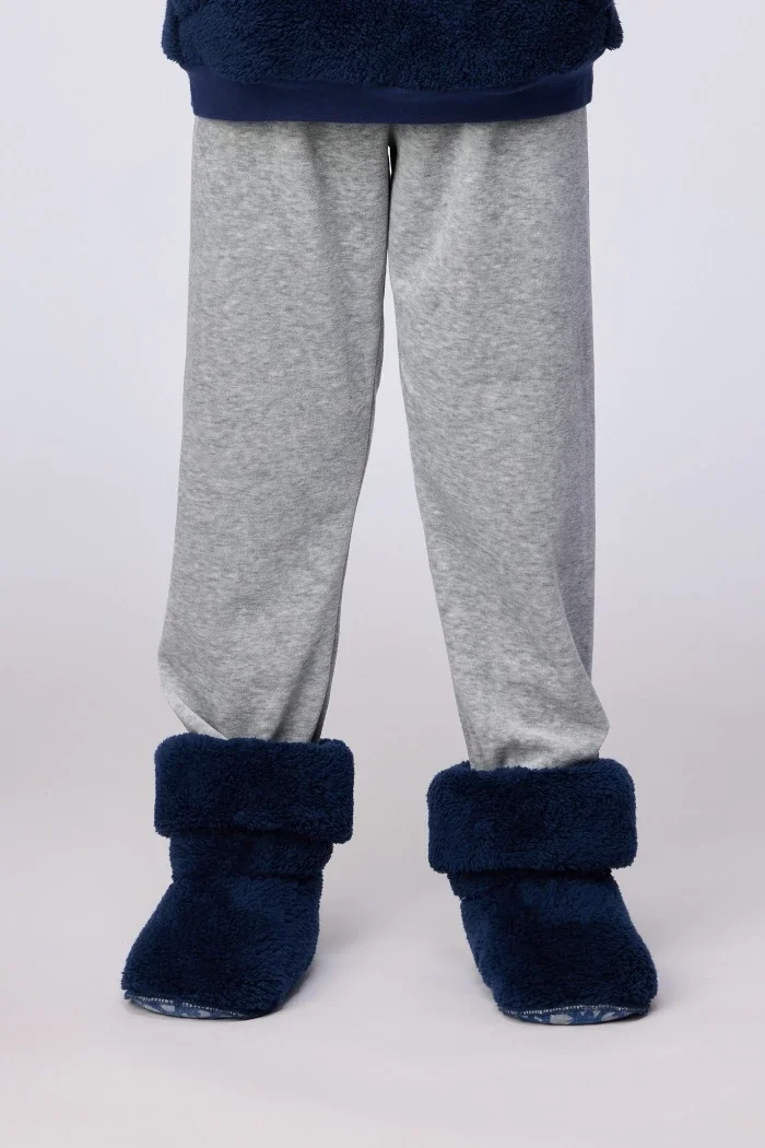 Donkerblauwe pantoffels, maat 43-47