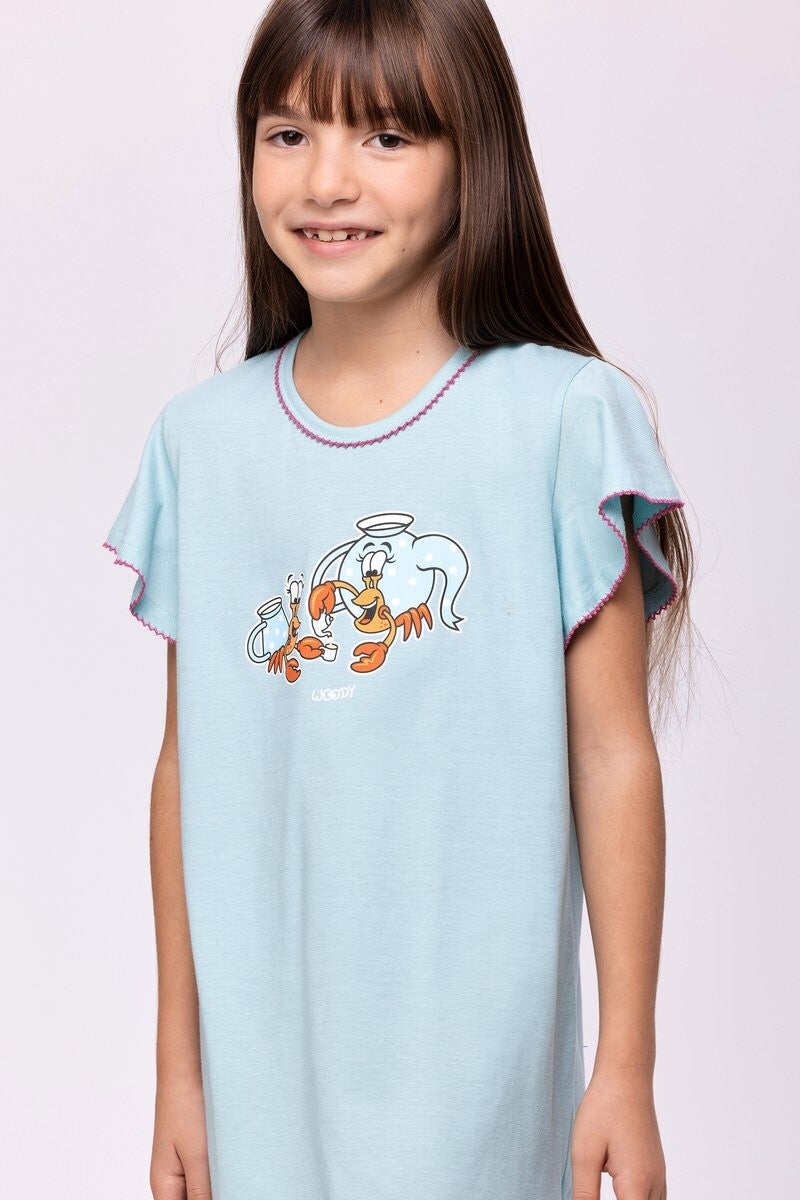 Slaapkleedje licht turquoise, 3 jaar
