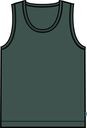 Jongens Singlet, donkergroen - 4 jaar