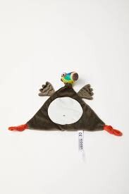 knuffeldoekje in velours, toekan