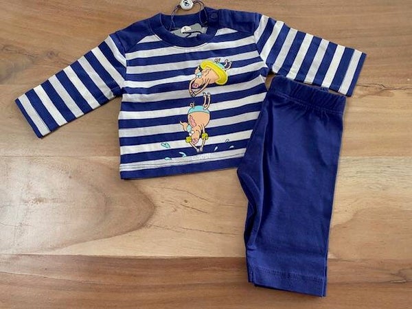 Pyjama unisex, thema varkentjes, 0 maand