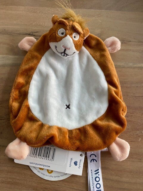 knuffeldoekje in velours, hamster