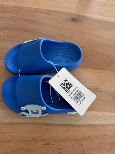 Leuke zomerslippertjes, blauw - 35/36