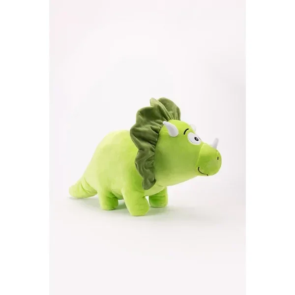Knuffeltje van zachte velours, dino