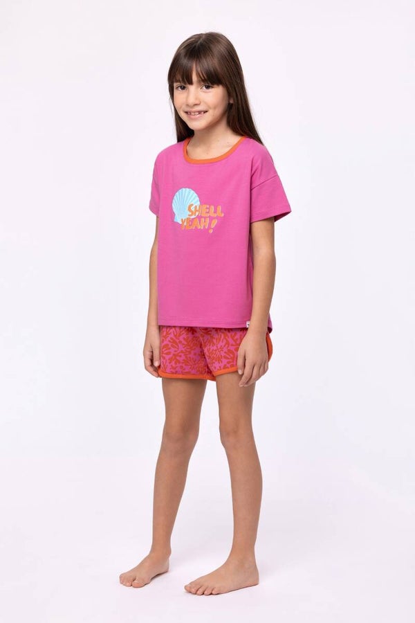 Meerkleurige pyjama van katoen, 6 jaar