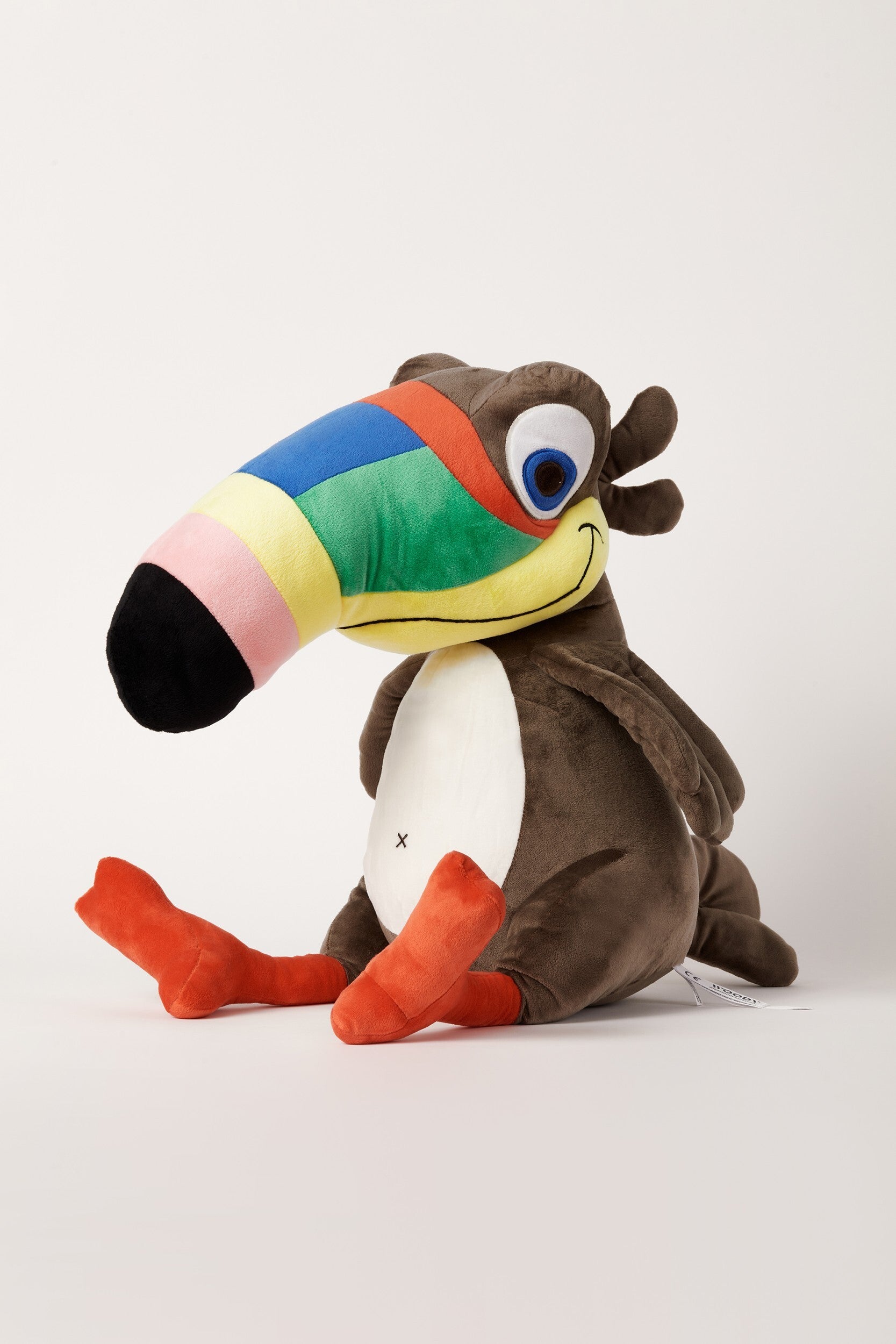 Knuffeltje van zachte velours, toekan