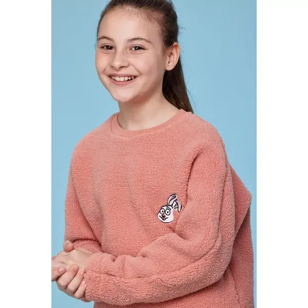 Woody Sneeuwschoenhaas Meisjes Pyjama - oudroze, 3 jaar