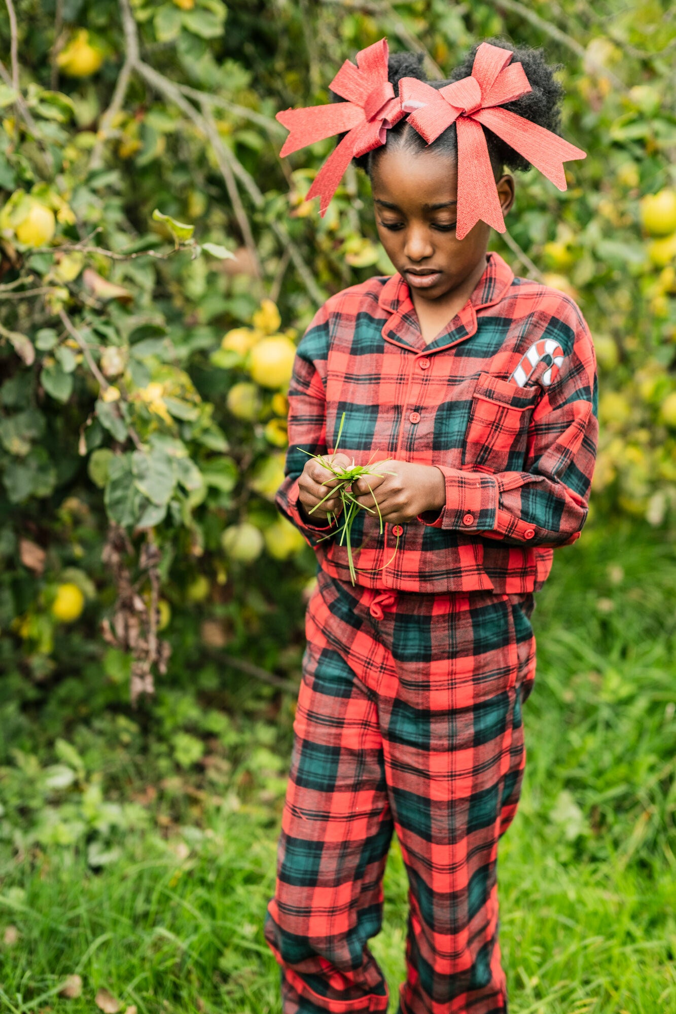 dames kerstpyjama met grote rug applicatie, 2 jaar