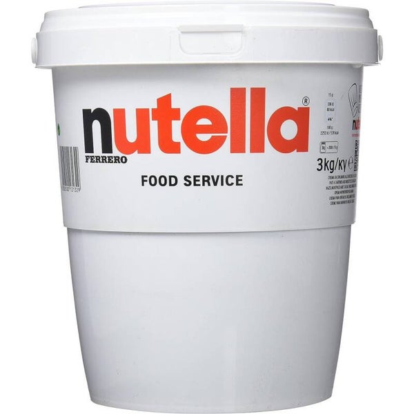 Nutella - Crema Avellana 3000 g Tamaño especial: crema de nueces praliné 1 x 3000 g