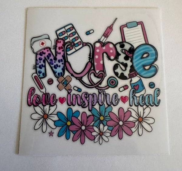 Nurse Love Inspire Heal Decal