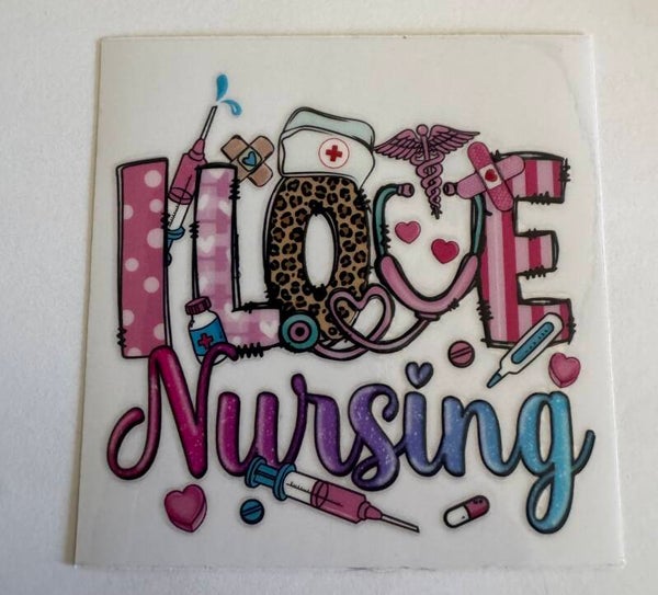 Love Nursing Decal