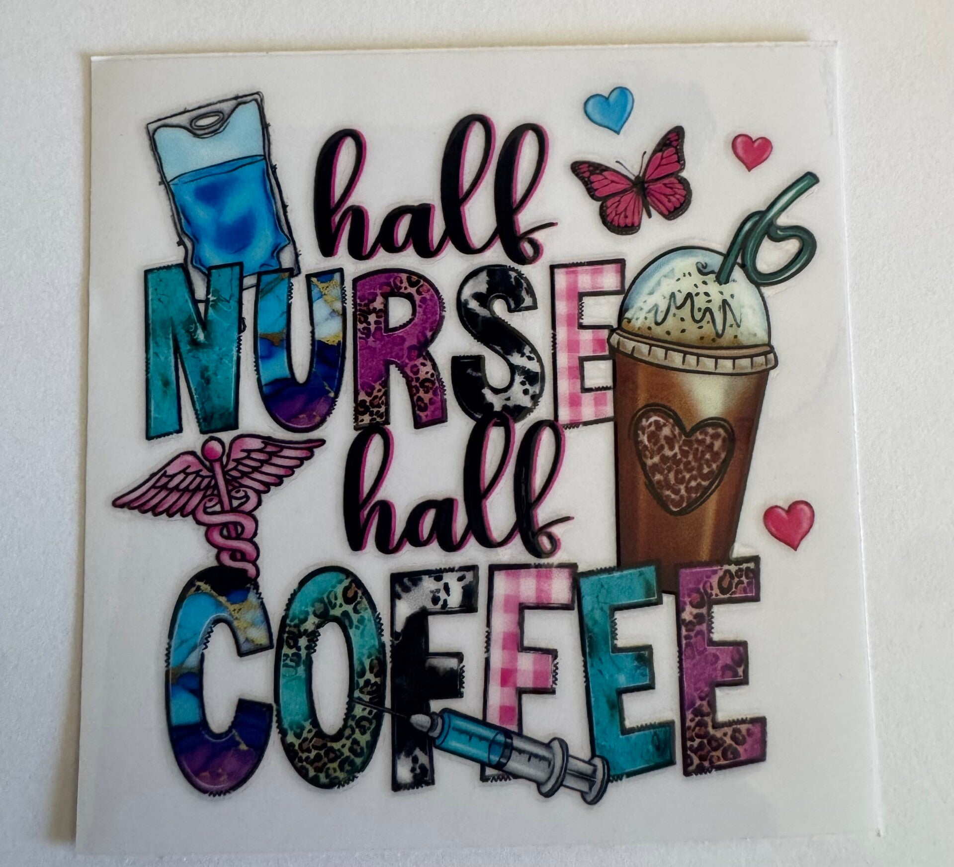 Half Nurse Half Coffee Decal