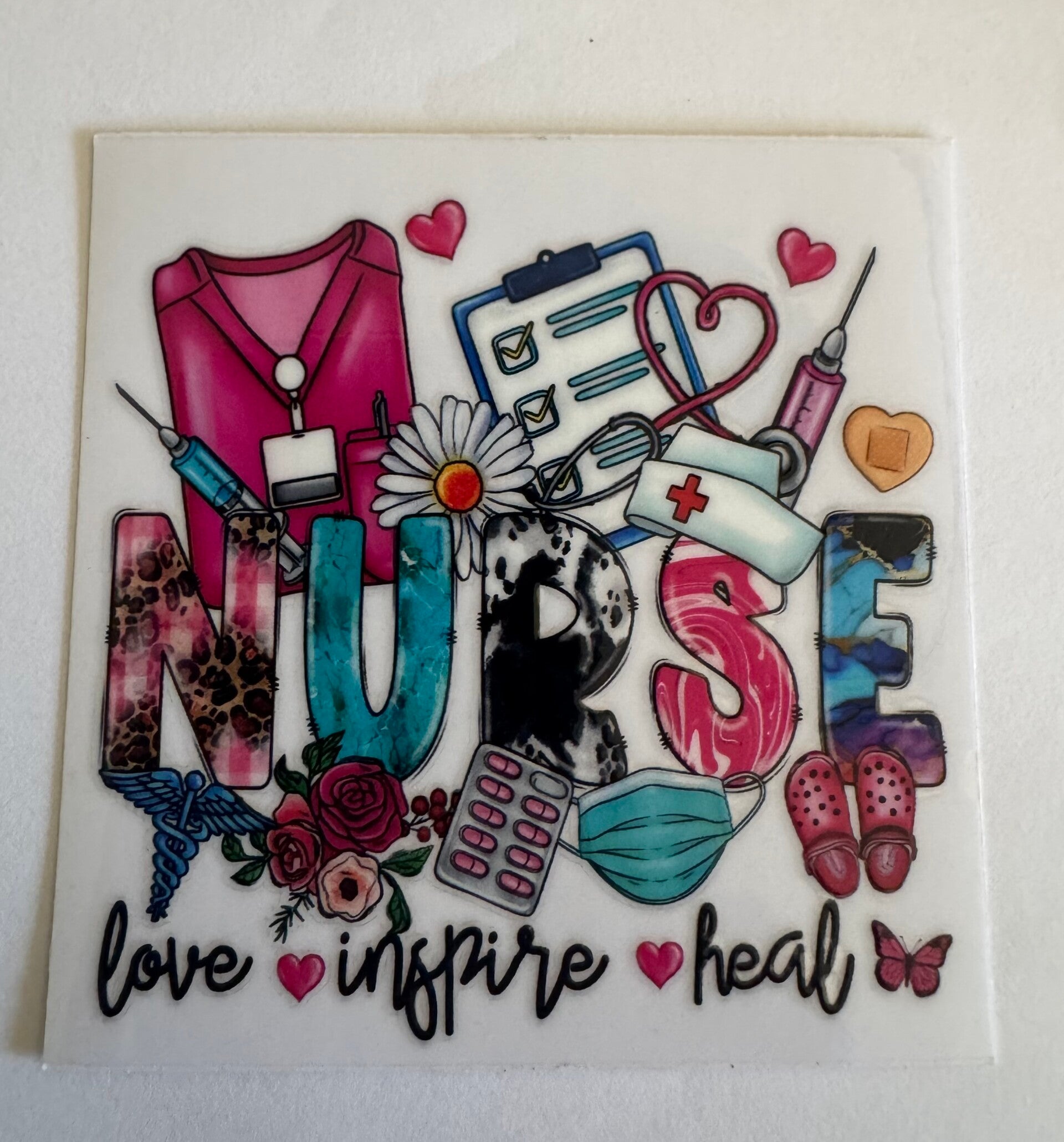 Nurse Love Inspire Heal Decal