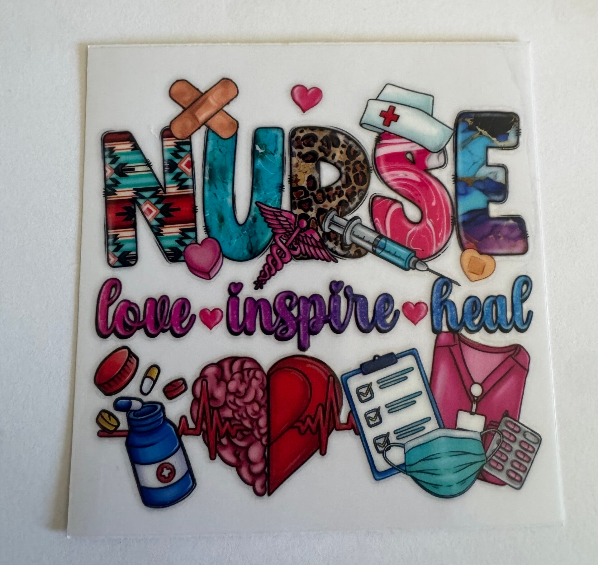 Nurse Love Inspire Heal Decal