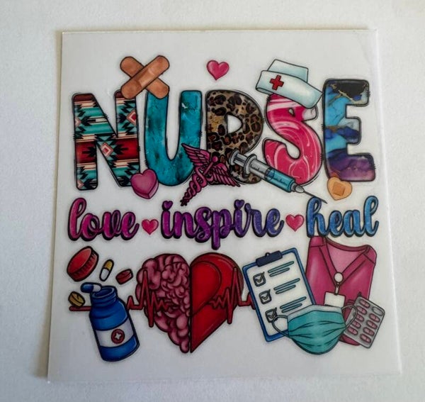 Nurse Love Inspire Heal Decal