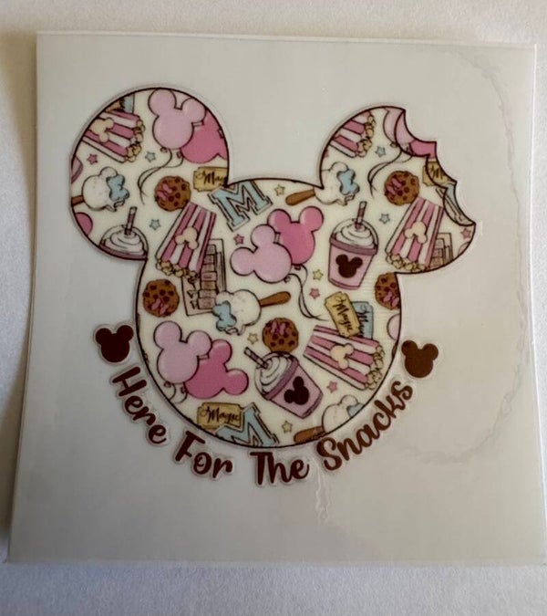 Here For The Snacks Decal