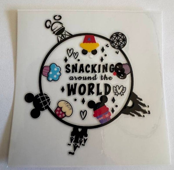 Mickey Snacking Around The World Decal