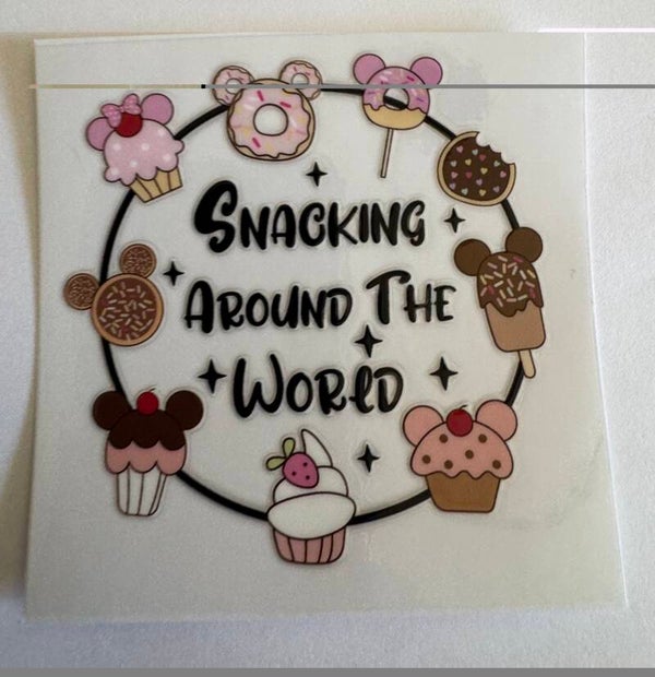 Snacking Around The World Decal