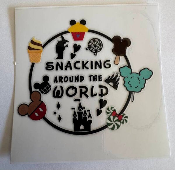 Snacking Around The World Decal