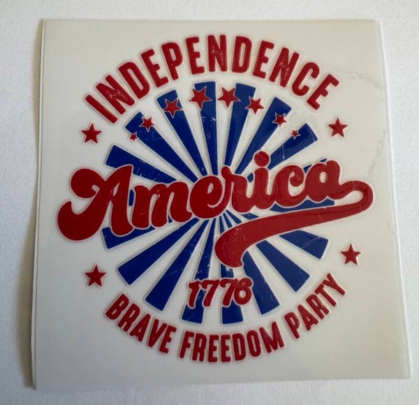 Independence America Decal