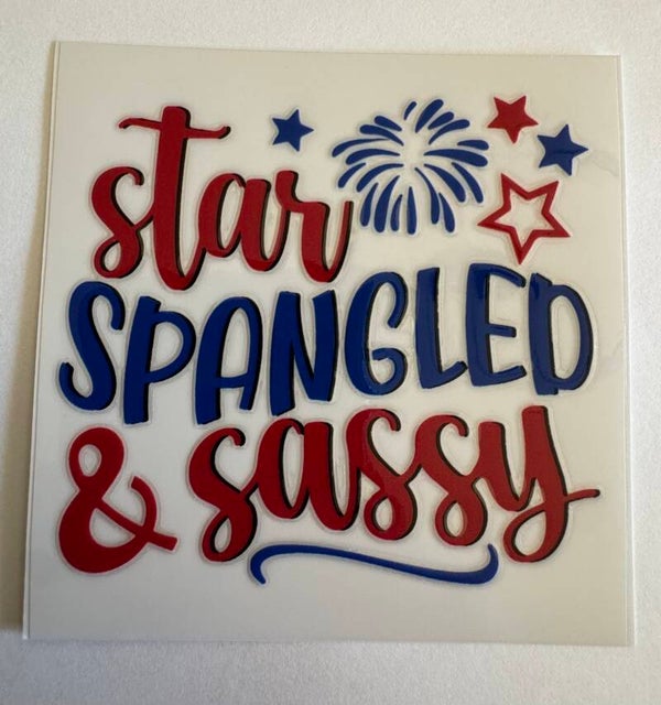 Star Spangled & Sassy Decal