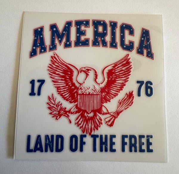 America Land of The Free Decal