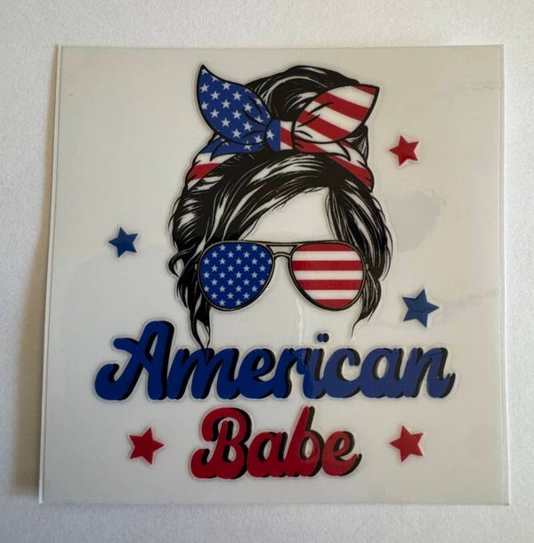 American Babe Decal