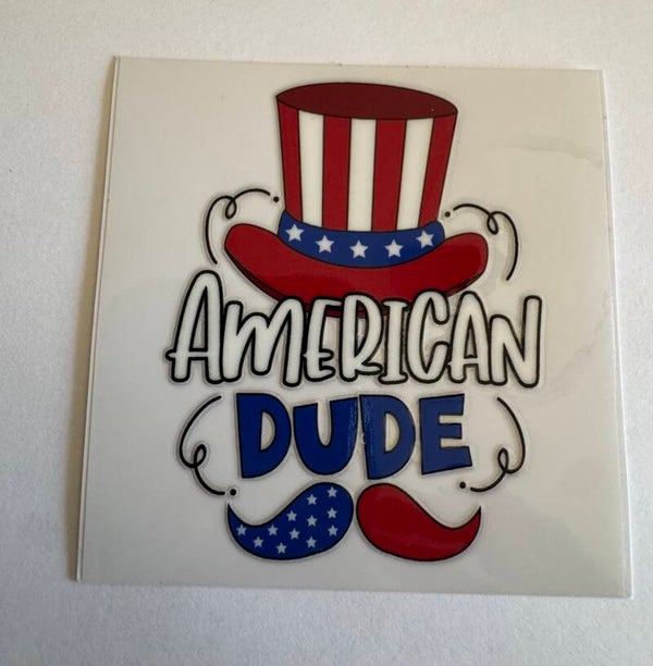 American Dude Decal