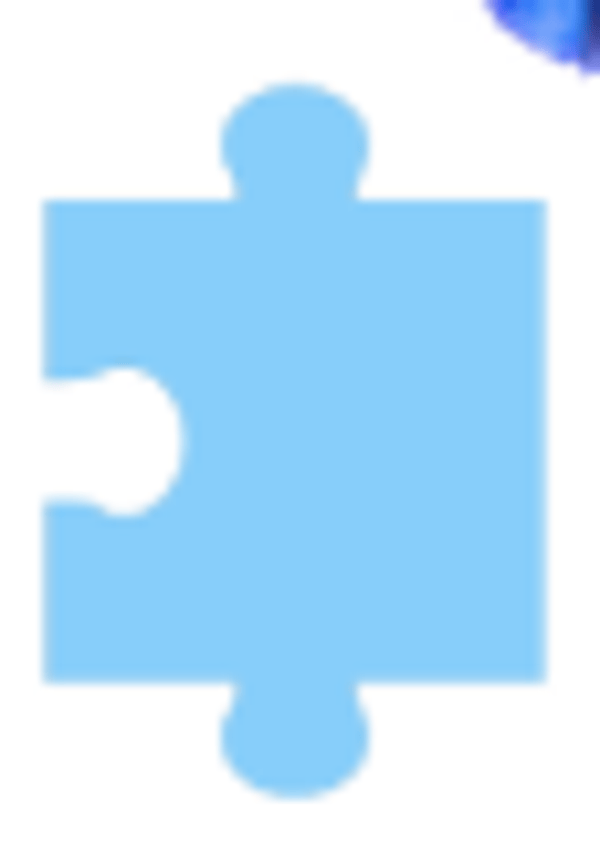 Light Blue Puzzle Piece