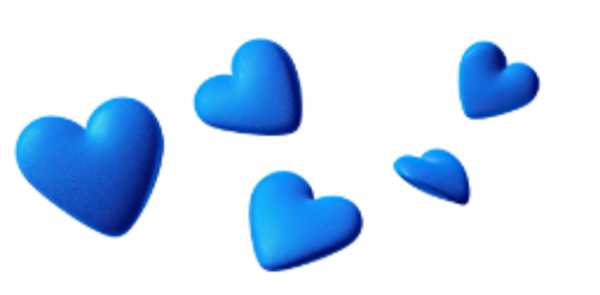 Dark Blue Hearts