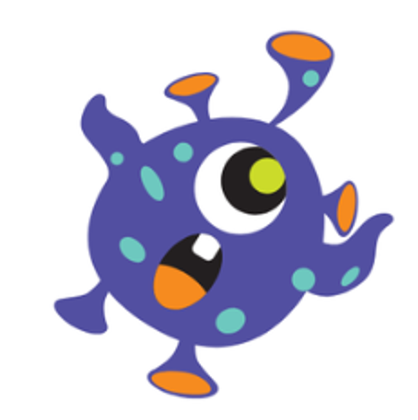 Purple Polka Dot Monster