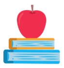 Apple with Books