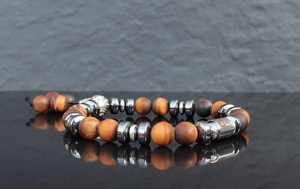 Mat geel Tijgeroog - 8mm SPE