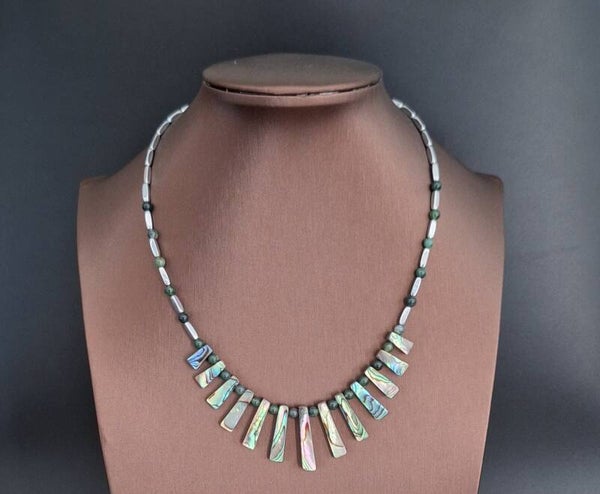 Abalone Shell Agaat natuursteen ketting