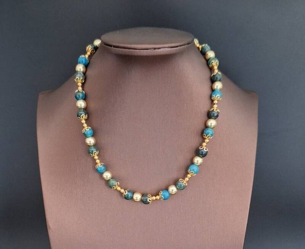 Apatiet Agaat natuursteen ketting