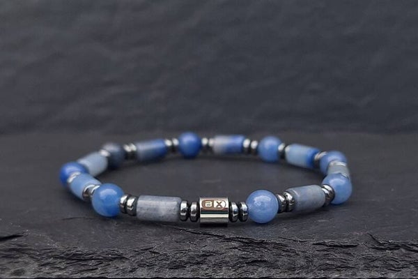 Portland 'Blauw Aventurijn' armband - 5mm CIL