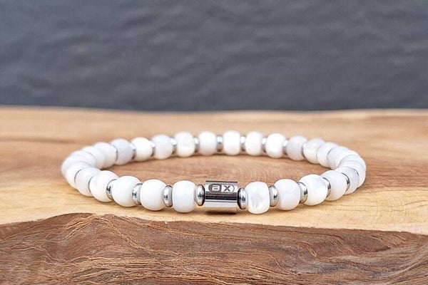 Shellsteen armband - 6mm ABA