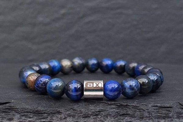 Blauw Tijgeroog armband - 8mm CL8