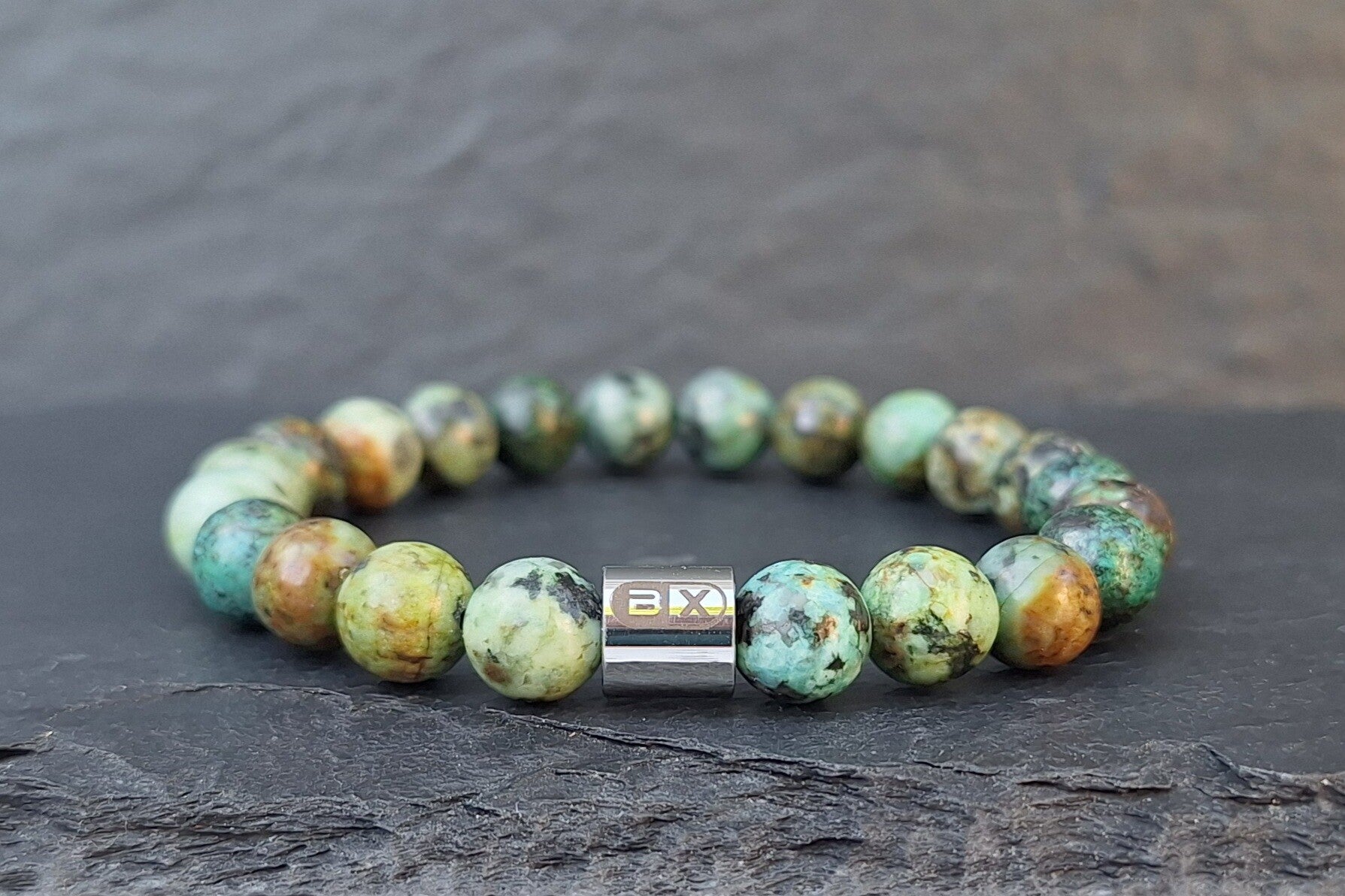 Afrikaans Turkoois armband - 8mm CL8