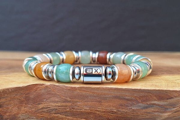 Mixed Jade armband - 8mm ABA
