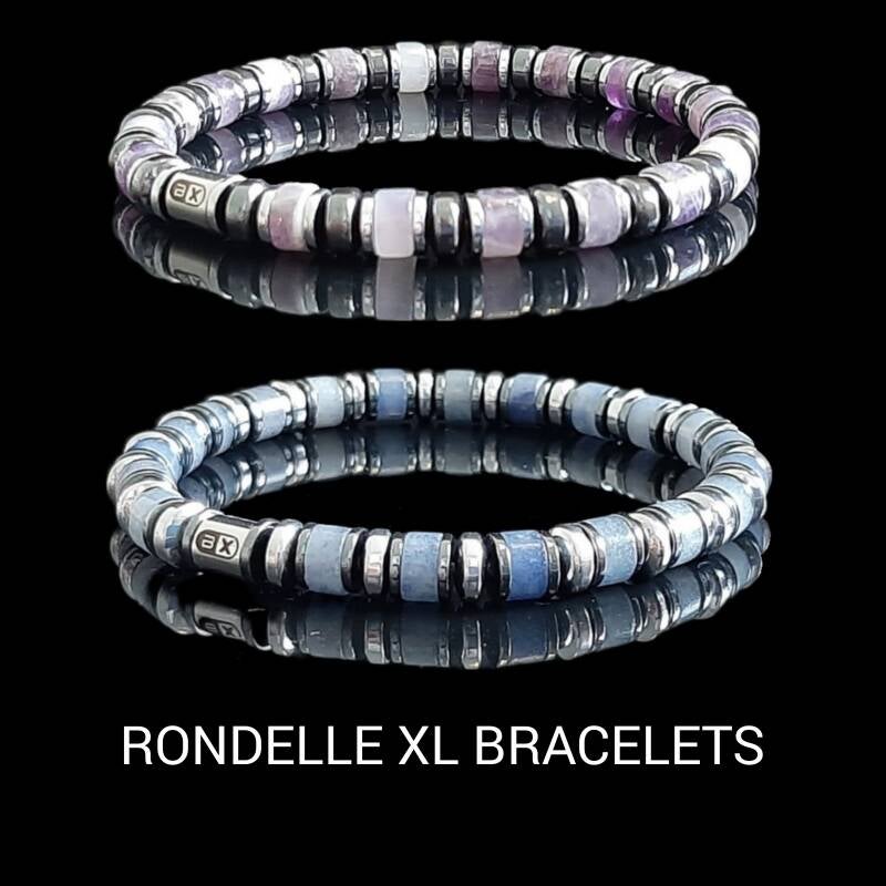 Natuursteen armbanden Amethist en Aventurijn