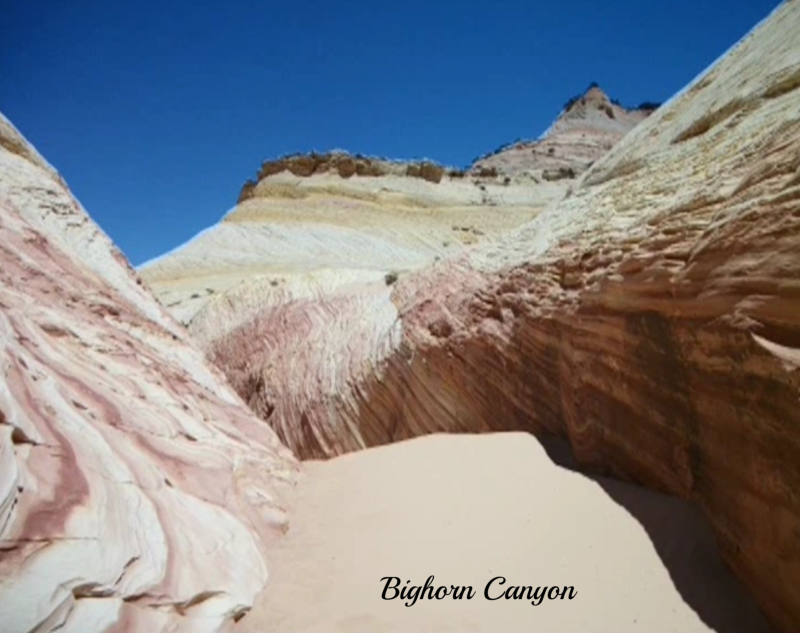 de Bighorn canyon heeft 2 takken die beide zeer mooi zijn