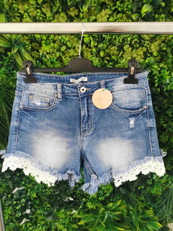 Short Jeans dentelle